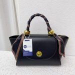 Scarf Decorated Flap Handbag V-H8501 - Image 8