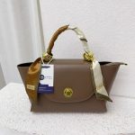 Scarf Decorated Flap Handbag V-H8501 - Image 6