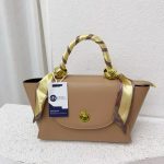 Scarf Decorated Flap Handbag V-H8501 - Image 5