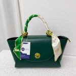 Scarf Decorated Flap Handbag V-H8501 - Image 3