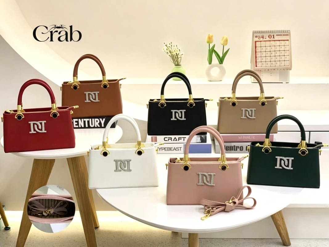 Y8032# N-Logo Top Handle Handbag Y8032 - Image 1