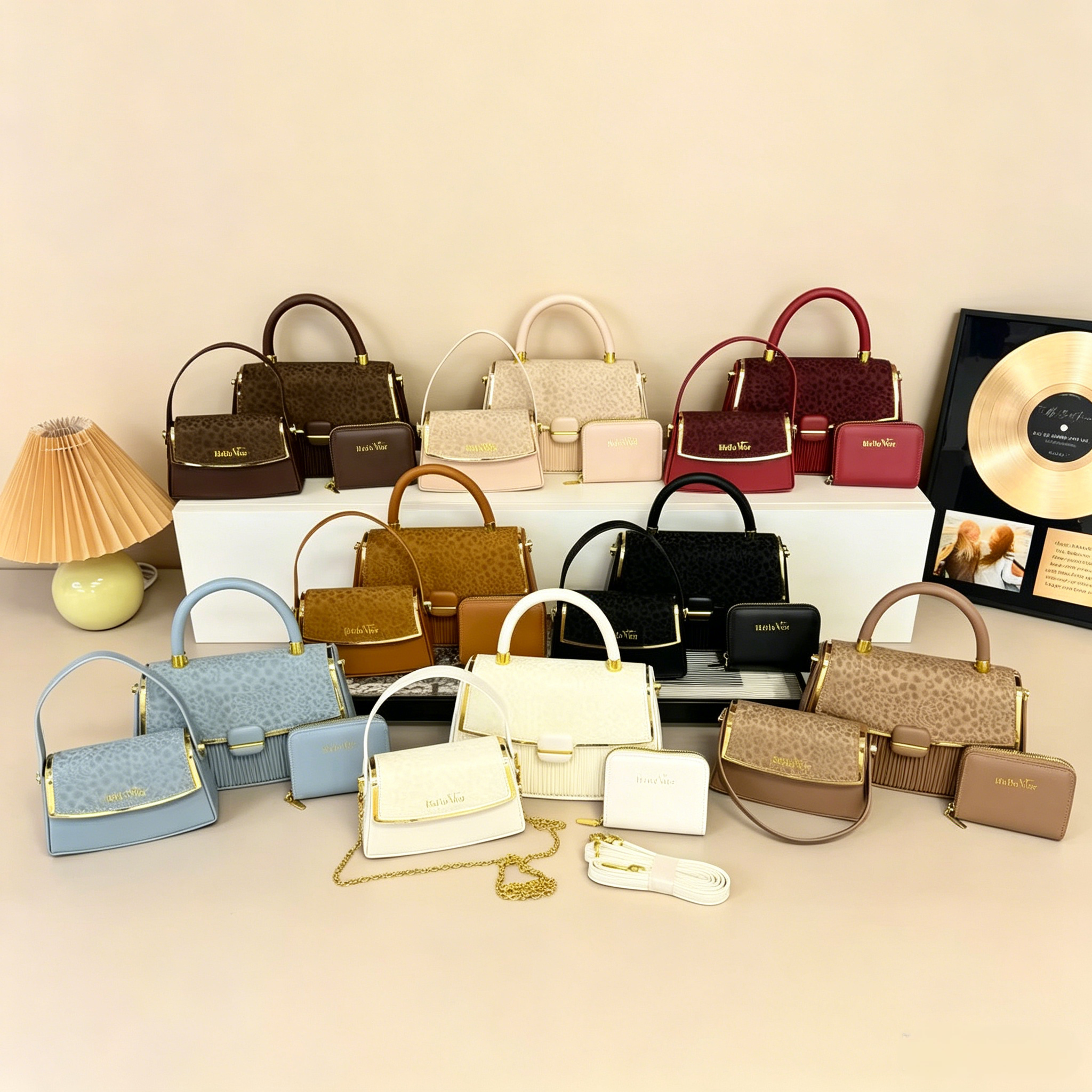 B-V1307# Fashion trend woman's handbag 3 in1 B-V1307 - Image 1