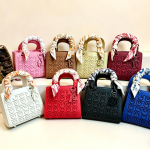 Swallow embroidery fashion handbag withscarf M-V900