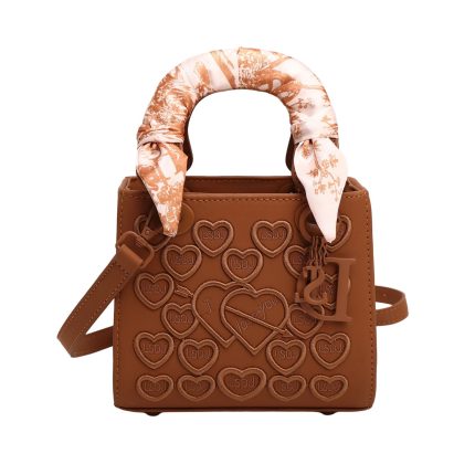 Love Embroidery ladies handbag with scarf M2054