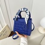 Swallow embroidery fashion handbag withscarf M-V900 - Image 3