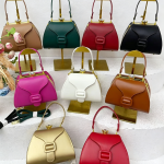 Button belt lock ironware woman's cross bag VF1006