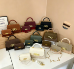 Striped patchwork woman's handbag 2 in 1 X-V1019