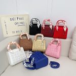 Swallow embroidery fashion handbag withscarf M-V900 - Image 4