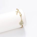 Tricolor 18k Gold Plated Women Religious Christian Cross - Image 2