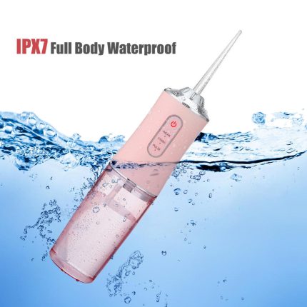 Rechargeable Oral Care Irrigator Professional Dental Waterproof Water Flosser 3-Speed Water Spray Dental Floss Cleaning Device