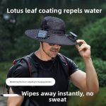 New Solar-Powered Waterproof Breathable Fan Hat for Cooling Outdoors - Image 5
