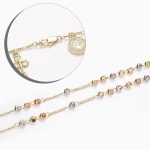 Tricolor 18k Gold Plated Women Religious Christian Cross - Image 3
