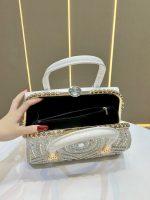 Luxurious diamond-studded evening bag with high-end diagonal shoulder strap and women's bag - Image 4