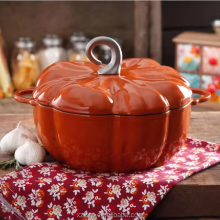 Pumpkin Enamel Cast Iron 25Cm Cookware Sets