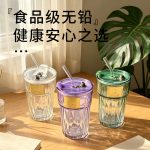 Sipping cup, household thickened glass water cup