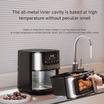 15L Oil-Free Square Household Air Fryer Large Capacity Multifunctional Circulating Heating Electric Customizable Cook - Image 3