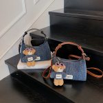Jeans handbag with teddy  women's model new for 2026