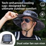 New Solar-Powered Waterproof Breathable Fan Hat for Cooling Outdoors - Image 4