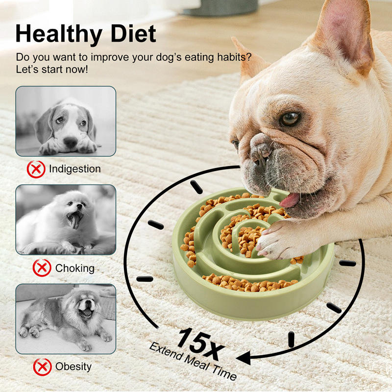 主图_005 Pet Healthy Eating Anti-Choking Slow Feeder Dog Bowl - Image 1