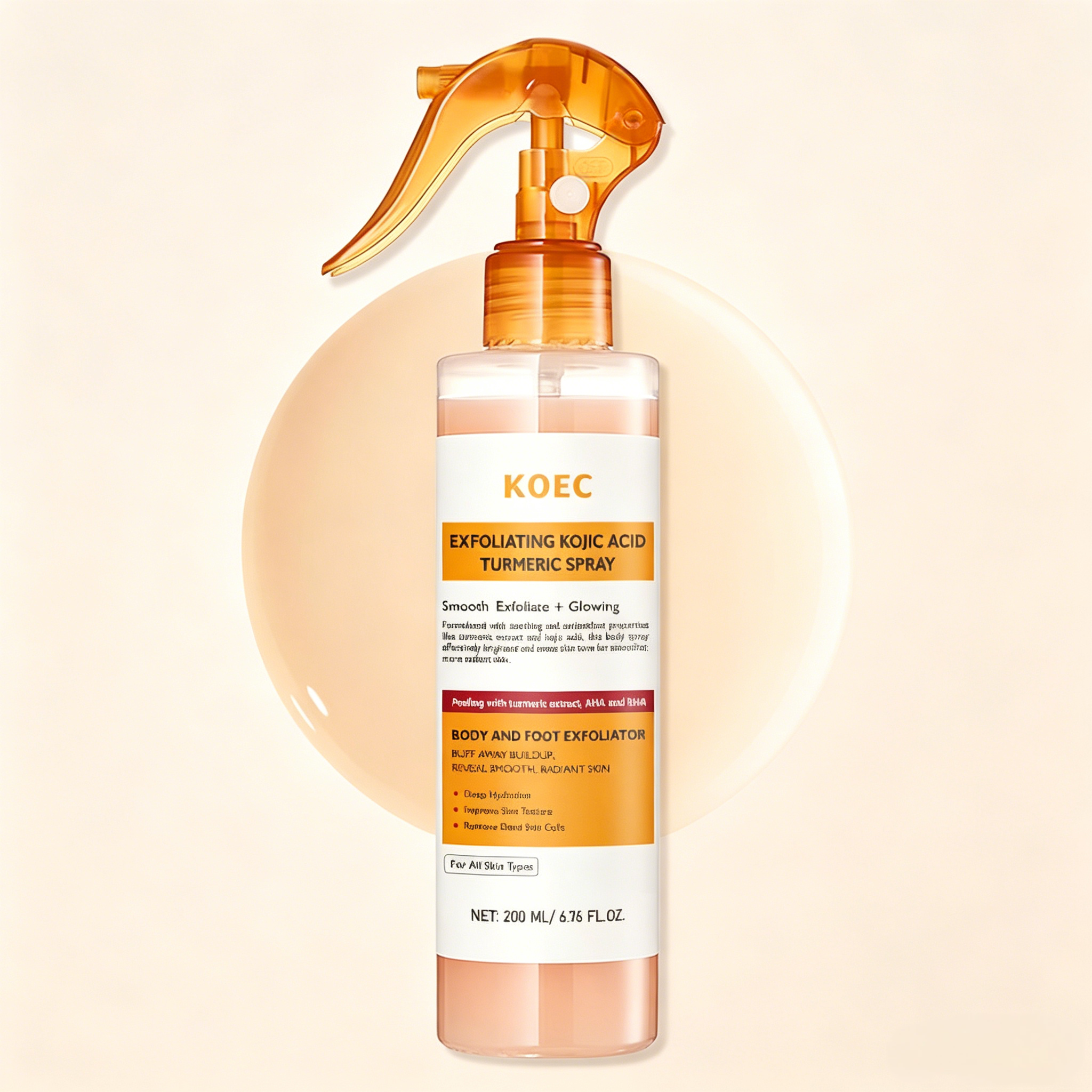 更换产品背景 (4) Exfoliating Kojic Acid Turmeric Spray - Image 1