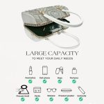 Luxurious diamond-studded evening bag with high-end diagonal shoulder strap and women's bag - Image 7