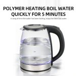 110V 220V Blue Light Glass Water Boiler 2L
