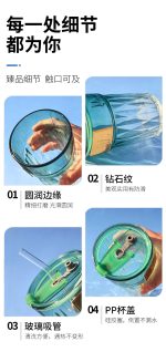 Sipping cup, household thickened glass water cup - Image 5