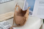 Crossbody bag for ladies, beach vacation style, woven frame handbag - Image 4