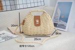 Crossbody bag for ladies, beach vacation style, woven frame handbag - Image 8