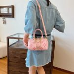 Wholesale  Women's Small Crossbody Bag with Embossed Designer H8501 - Image 3