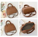 Women's bag with embroidered thread and shell design - Image 5