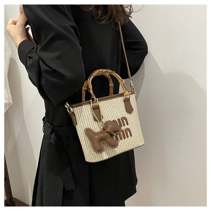 Minmin bamboo_handled ladies handbag A8005
