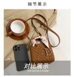 Heavy embroidery mini bag 12 cm with scarf A8568 - Image 2