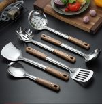Stainless steel frying pan set for home use kitchenware