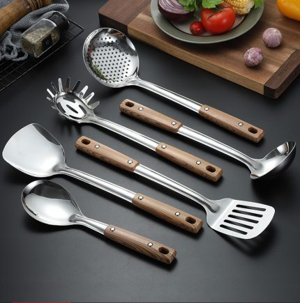 Stainless steel frying pan set for home use kitchenware