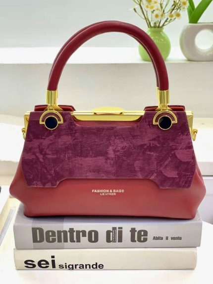 Woman fashion bag iron handle 9166