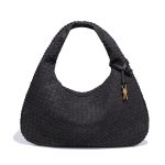 Handmade Braided Pu Soft Leather Frosted Material Braided Bag - Image 2