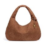 Handmade Braided Pu Soft Leather Frosted Material Braided Bag - Image 5