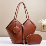 Tote bag large capacity handbag set of three pieces - Image 5
