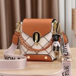 Simple small square bag, mini crossbody bag - Image 6