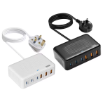 100W US Standard 3C3A PD Fast Charging Desktop Charger USB-A/USB-C Ports Multi-port Charging Plug - Image 2