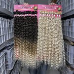 Organic Protein Fiber Water Wave Jerry Curly Wavy Heat Resistant Synthetic Hair Weave Bundles Extensions