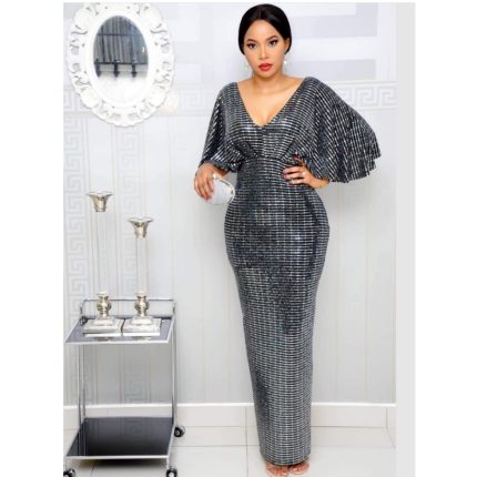 Party high waist floor-sweeping fish tail long dress