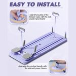 6 in 1 Multi-Purpose Foldable Pilates Reformer Board Set With Timer Pilates Equipment Ab Exercise Abs Roller for Home - Image 2