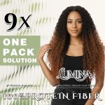 Organic Protein Fiber Water Wave Jerry Curly Wavy Heat Resistant Synthetic Hair Weave Bundles Extensions - Image 2