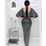Party high waist floor-sweeping fish tail long dress - Image 2
