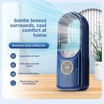 Mini desktop spray USB fan - Wireless remote control humidifying air