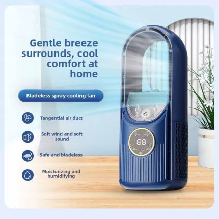 Mini desktop spray USB fan - Wireless remote control humidifying air