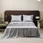 Luxury Satin Silk Bedding Set, Solid Color Bed Sheet & Pillowcase, Soft Smooth Home Bedding for Bedroom, Multi Colors Available - Image 8