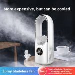 Mini desktop spray USB fan - Wireless remote control humidifying air - Image 2